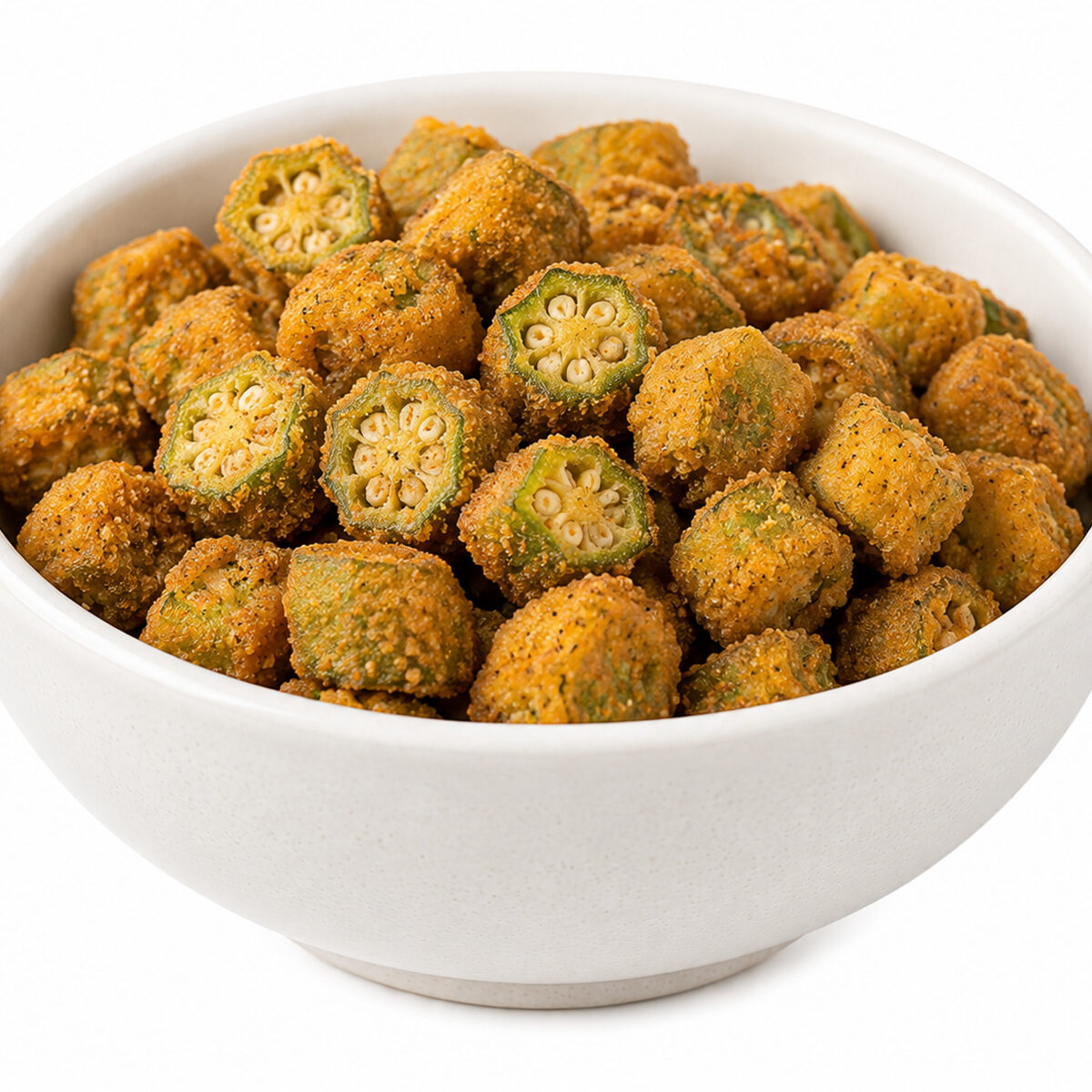 Crispy fried okra